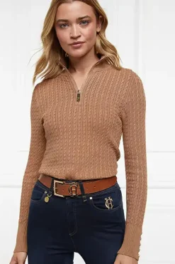 Holland Cooper Ava Quarter Zip Knit<Women Knitwear