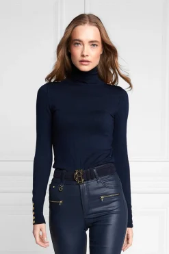 Holland Cooper Buttoned Knit Roll Neck<Women Knitwear