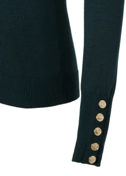 Holland Cooper Buttoned Knit Roll Neck<Women Knitwear