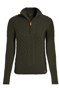 Holland Cooper Country Cable Quarter Zip Knit<Women Knitwear
