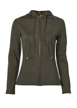 Holland Cooper Crystal Zip Hoodie< Jackets