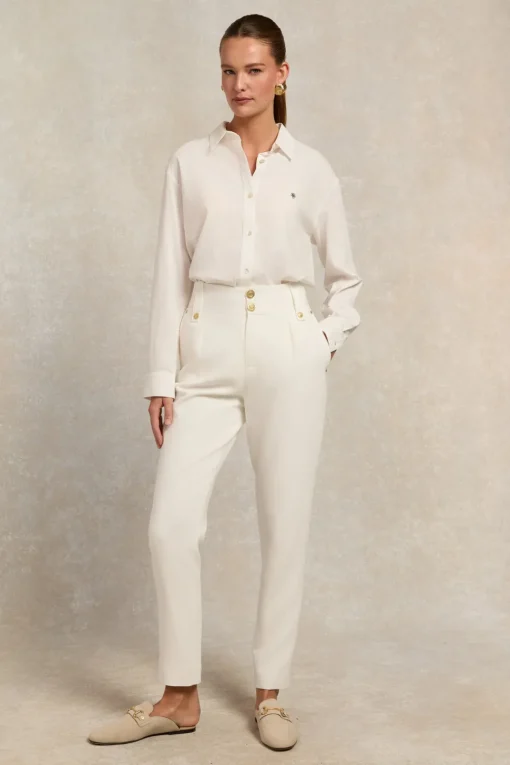 Holland Cooper High Waisted Peg Trouser<Women Trousers|Tailoring