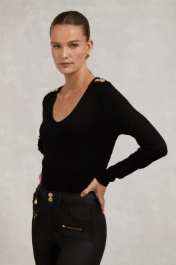 Holland Cooper Long Sleeve V-Neck Tee<Women Tees|Tops