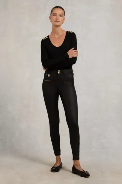 Holland Cooper Long Sleeve V-Neck Tee<Women Tees|Tops