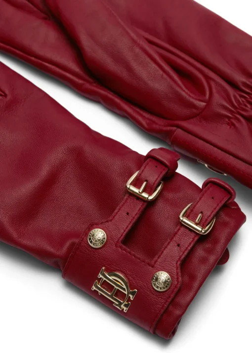 Holland Cooper Monogram Leather Gloves<Women Gloves|Gloves