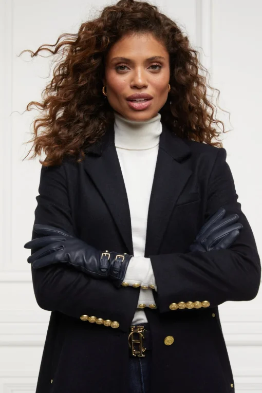Holland Cooper Monogram Leather Gloves<Women Gloves|Gloves