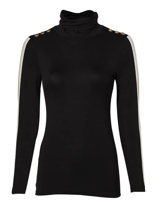 Holland Cooper Panel Long Sleeve Roll Neck<Women Tops