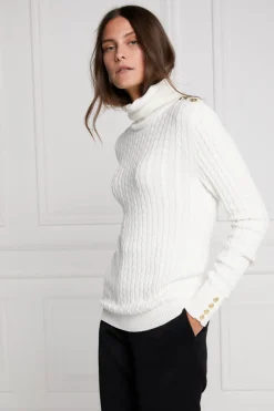 Holland Cooper Seattle Roll Neck Cable Knit<Women Knitwear