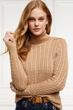 Holland Cooper Seattle Roll Neck Cable Knit<Women Knitwear