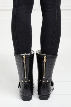 Holland Cooper Sherpa Lined Chelsea Wellington<Women Wellington Boots