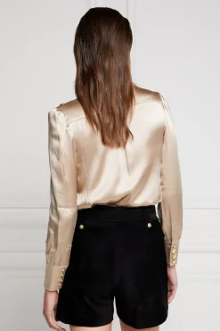 Holland Cooper Silk V-Neck Blouse<Women Shirts & Blouses