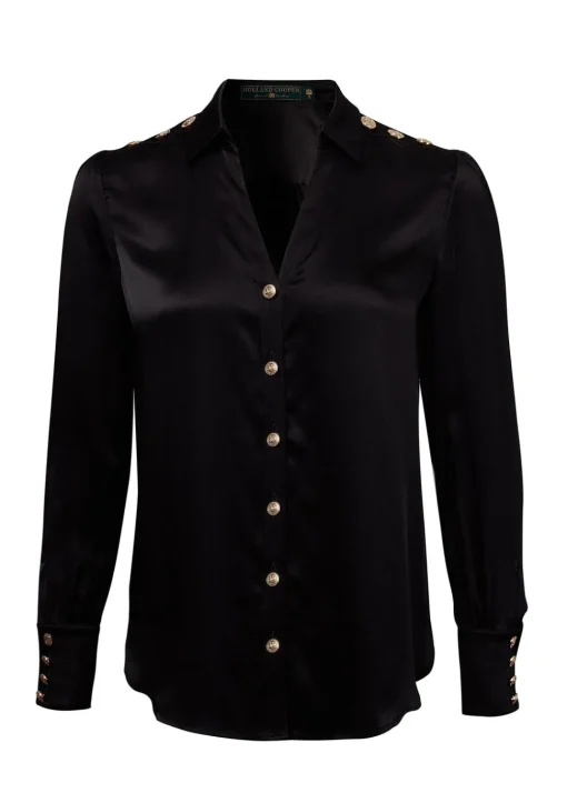 Holland Cooper Silk V-Neck Blouse<Women Shirts & Blouses