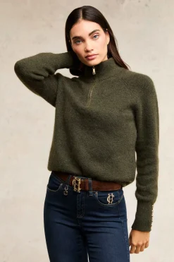 Holland Cooper Tori Quarter Zip Knit<Women Knitwear