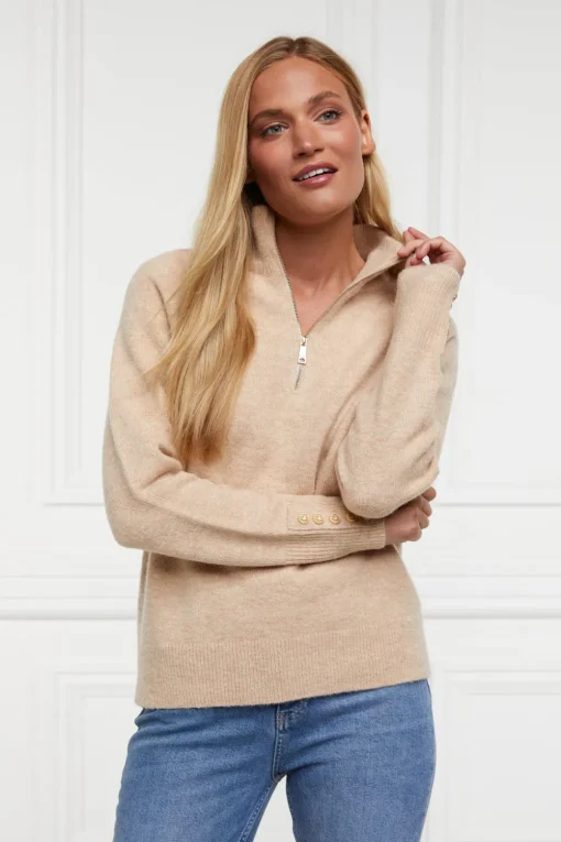 Holland Cooper Tori Quarter Zip Knit<Women Knitwear