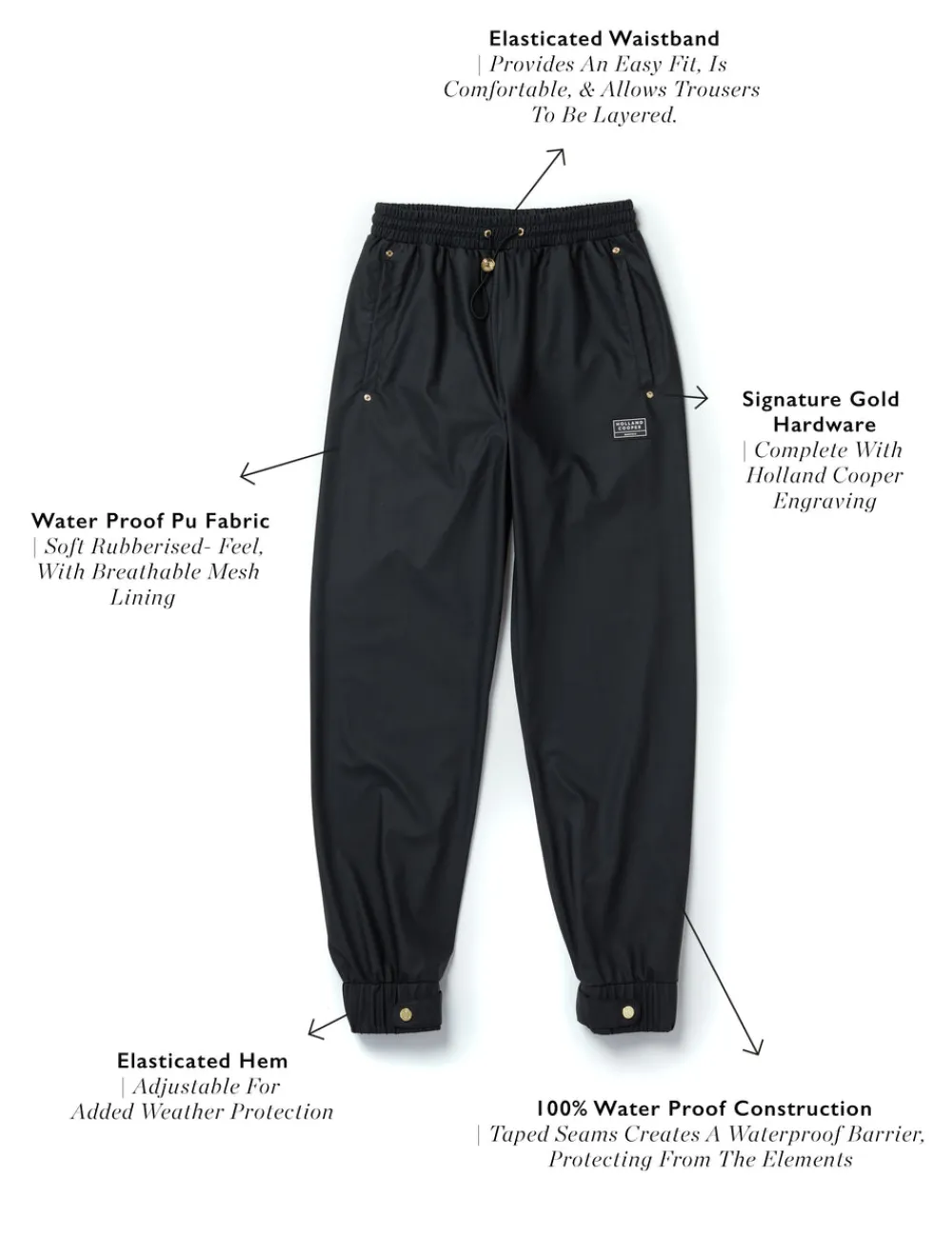Holland Cooper Waterproof Rain Trouser<Women Waterproof Trousers|Trousers